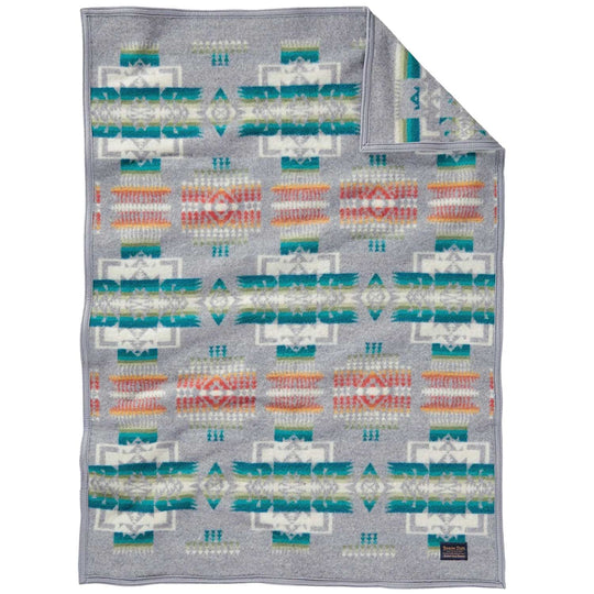 Pendleton Chief Joseph Crib Blanket Grey