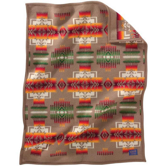 Pendleton Chief Joseph Baby Blanket Khaki