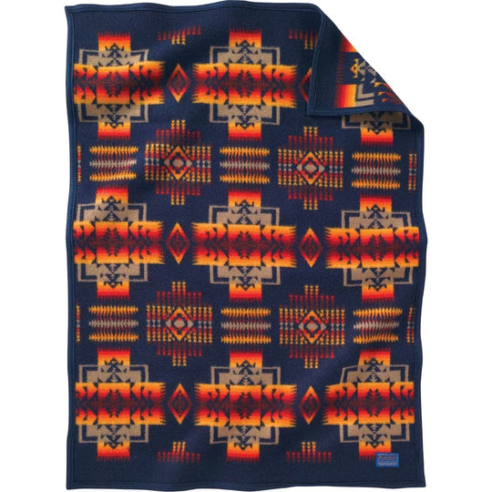 Pendleton Chief Joseph Crib Blanket Navy