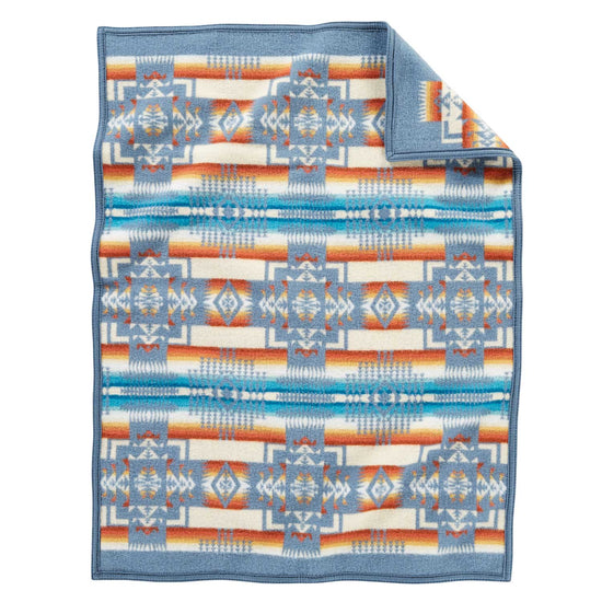 Load image into Gallery viewer, Pendleton Chief Joseph Slate Crib Blanket
