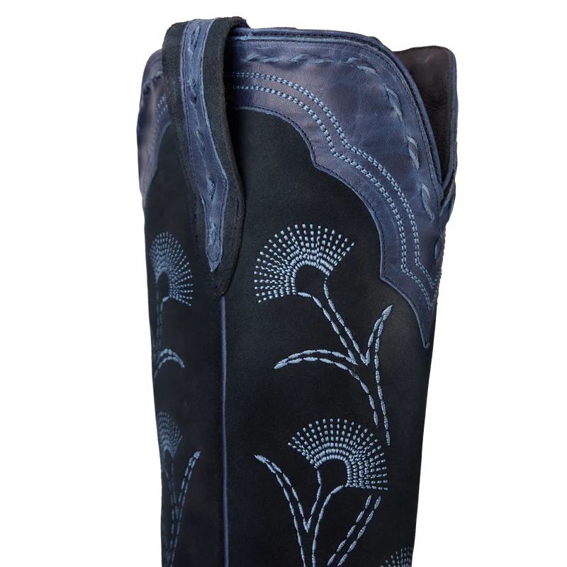 Tessa Knee High - Navy Suede By Lane Boots