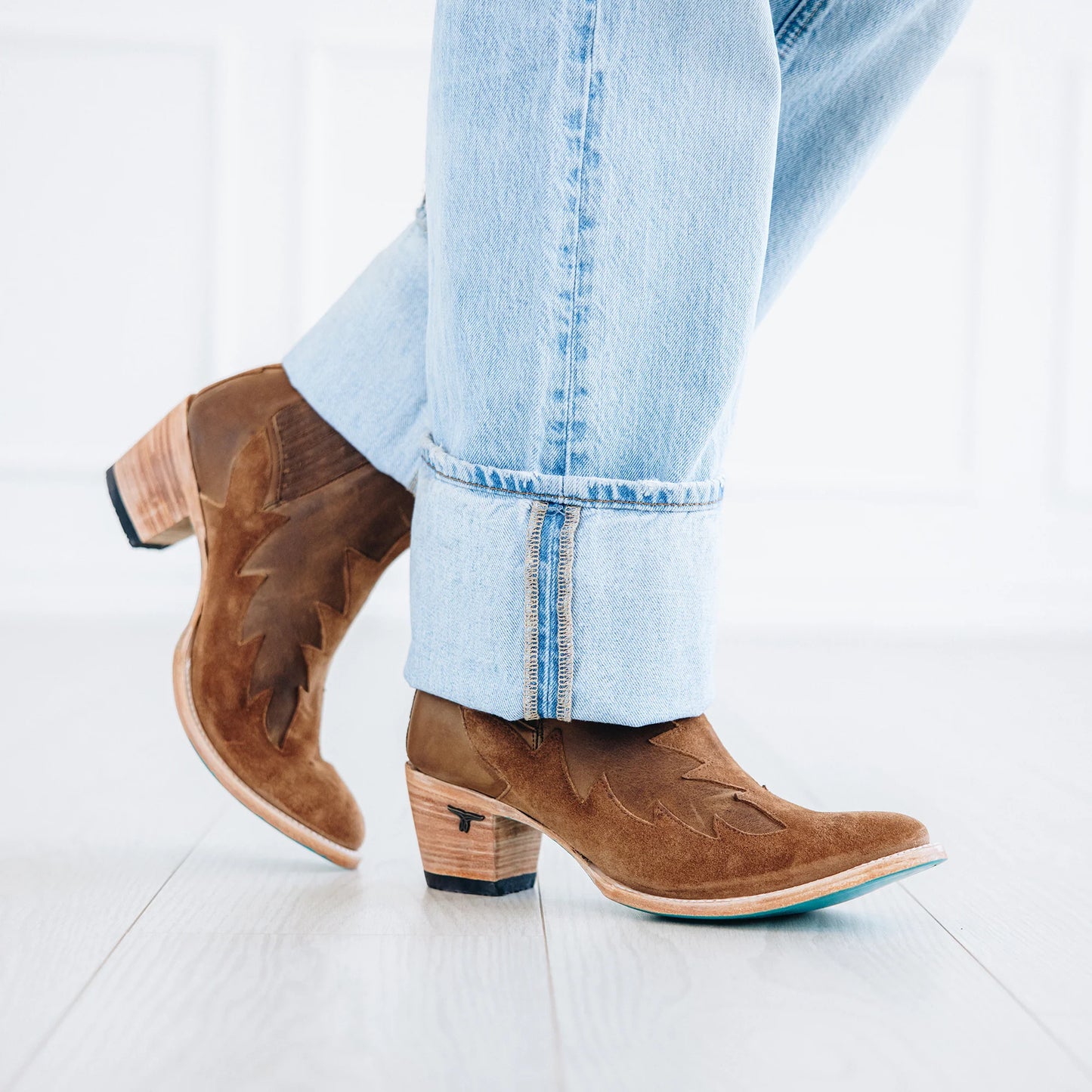 Women's Western Chelsea Bootie-Toffee Suede by Lane Boots