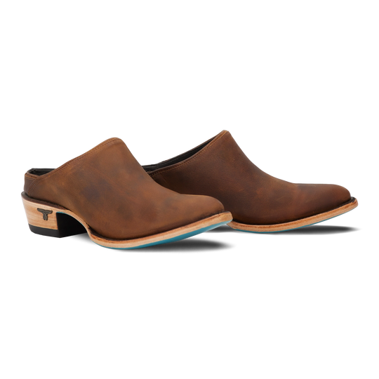 Women's Plain Jane Mule -Burnt Caramel by Lane Boots