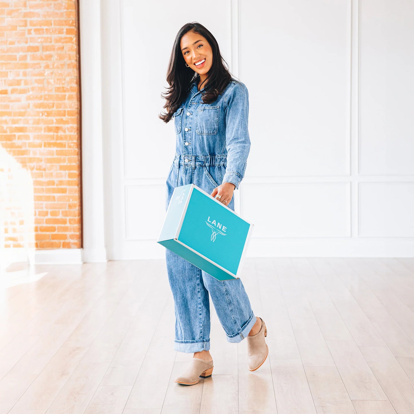 Women's Plain Jane Mule -Latte Suede by Lane Boots