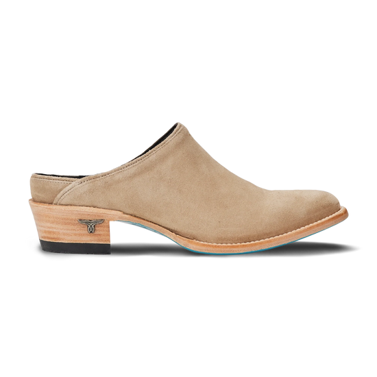 Women's Plain Jane Mule -Latte Suede by Lane Boots