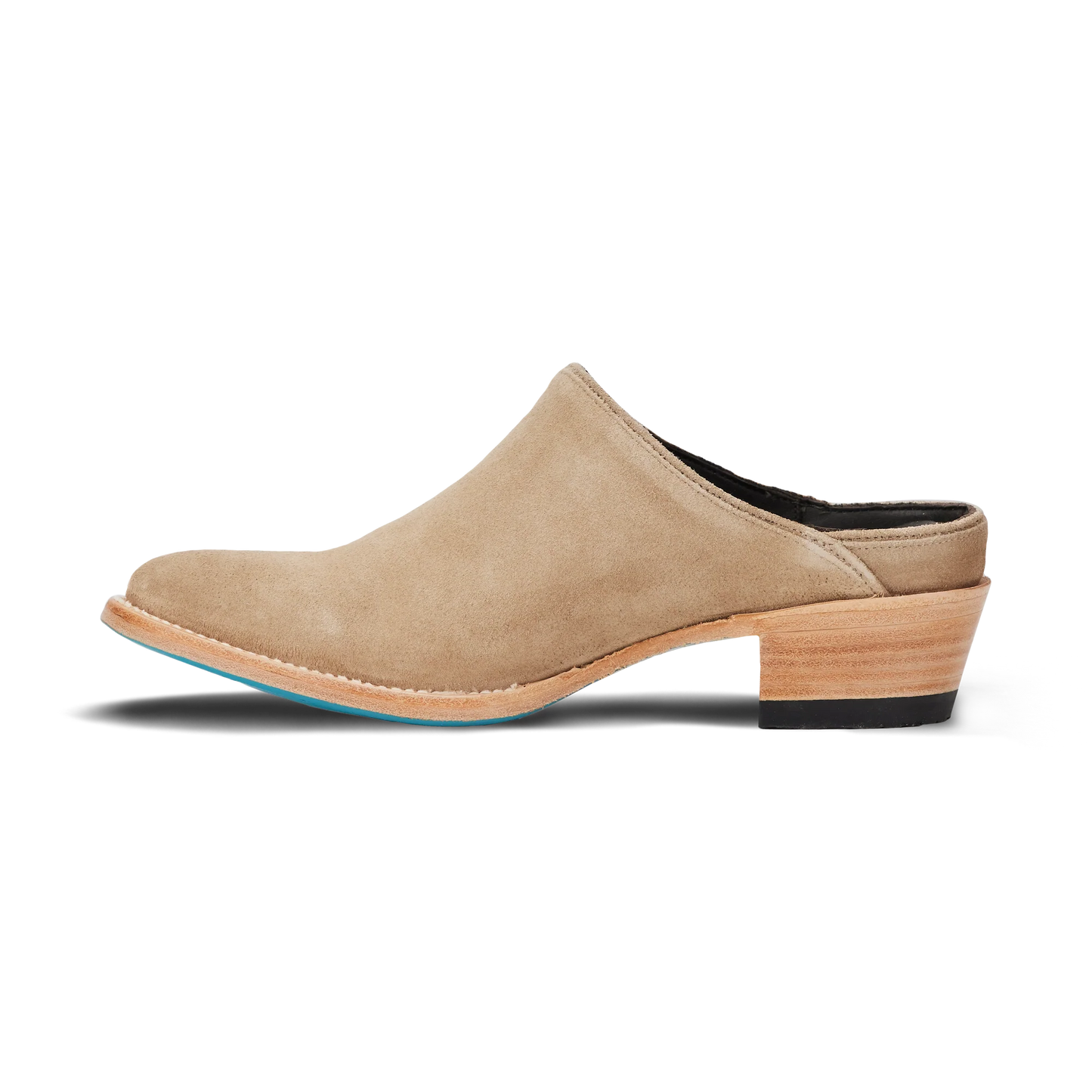 Women's Plain Jane Mule -Latte Suede by Lane Boots