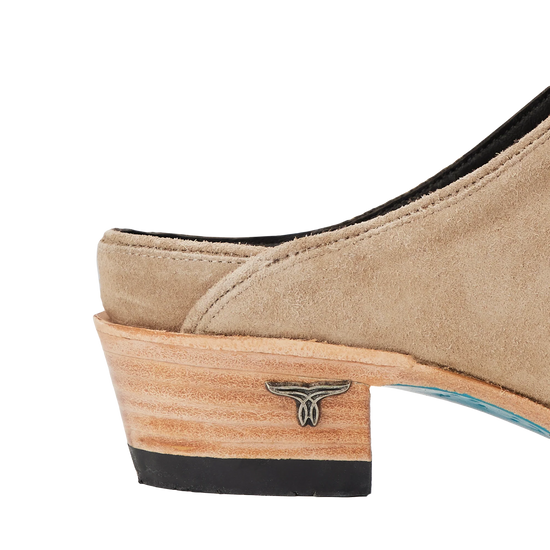 Women's Plain Jane Mule -Latte Suede by Lane Boots