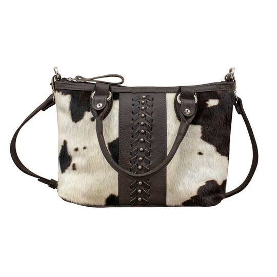 Cow Town Small Zip-Top Convertible Satchel w/ Secret Compartment