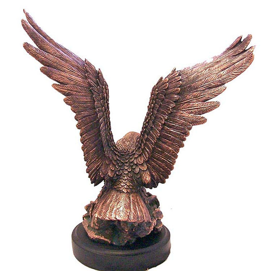 Load image into Gallery viewer, 20&amp;quot; Bronze Bald Eagle &amp;amp; 2 Eaglets Statue
