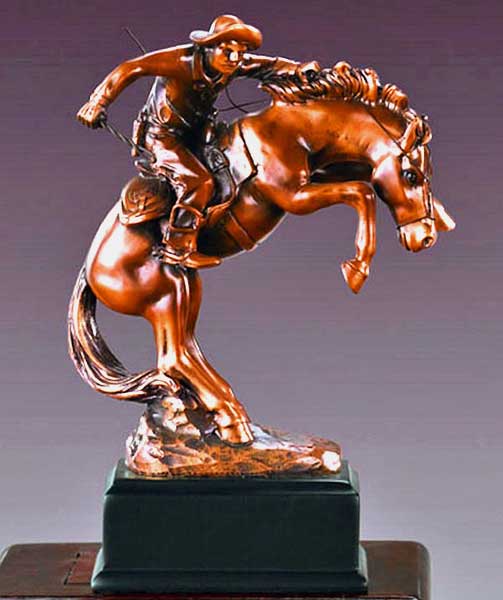 6" Cowboy on Rearing Horse