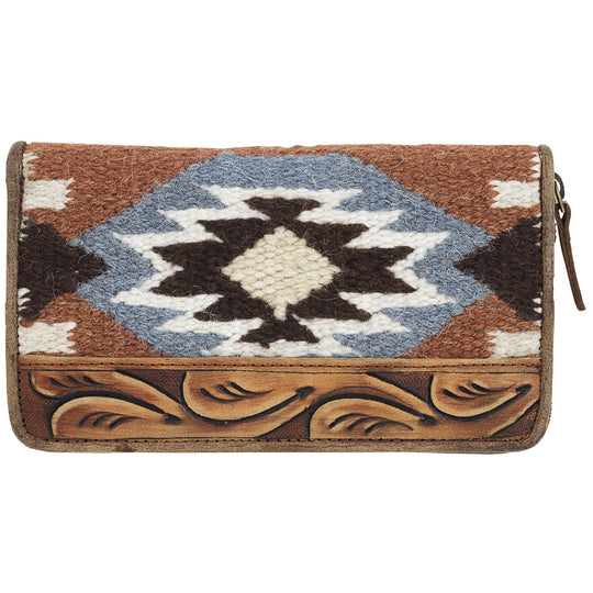 Ariat Blanket Wallet W/Tooled Trim