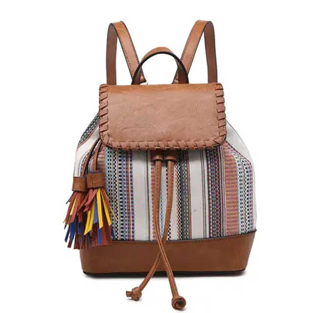 boho backpack leather Kourtney Backpack Boho-Rust