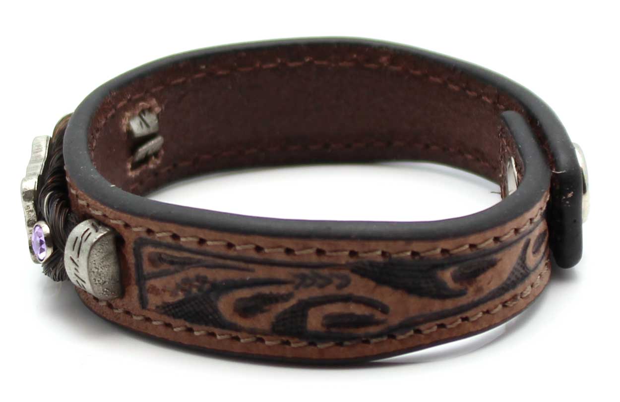 Disney Personalizable Leather Bracelet - Mickey Icon Braided - Dark