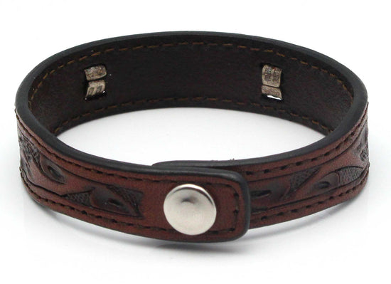 Load image into Gallery viewer, Leather Bracelet with Multi Color Horse Hair
