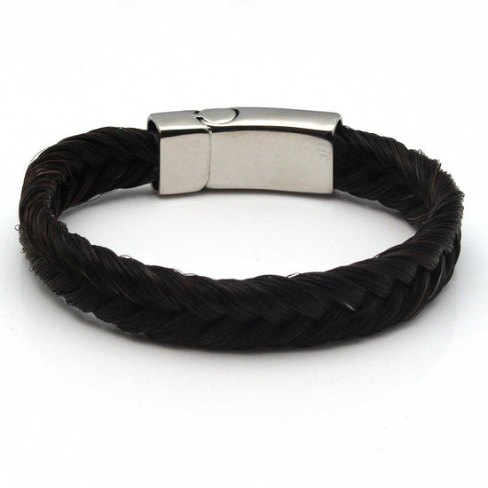 7 Strand Black Horse Hair Bracelet