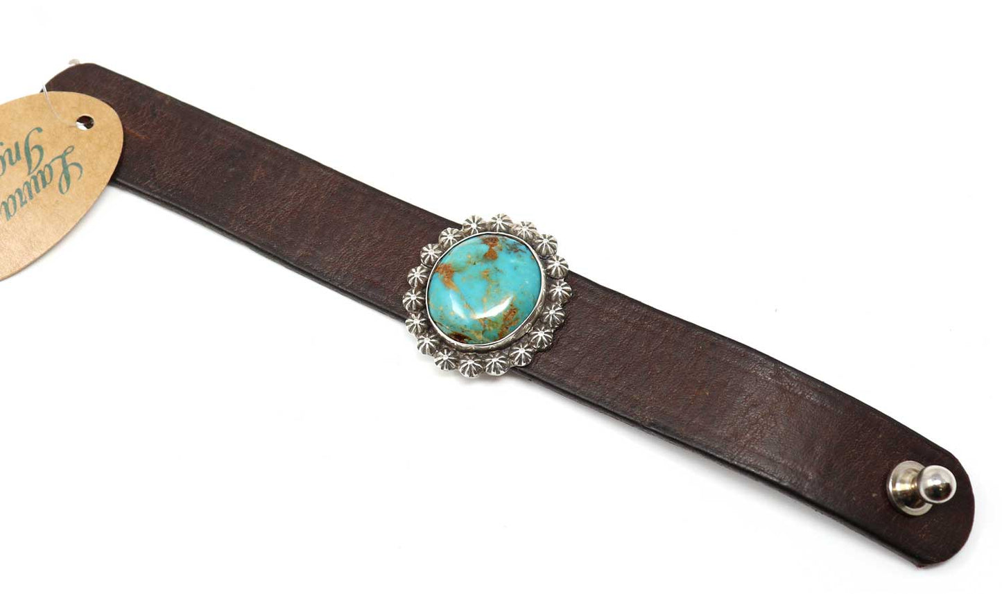 Turquoise Medalion Bracelet by Laura Ingalls