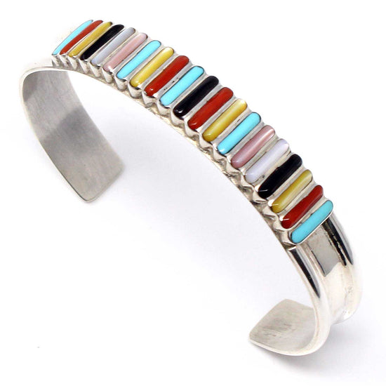 Load image into Gallery viewer, Zuni Multi Stone Inlay Bracelet
