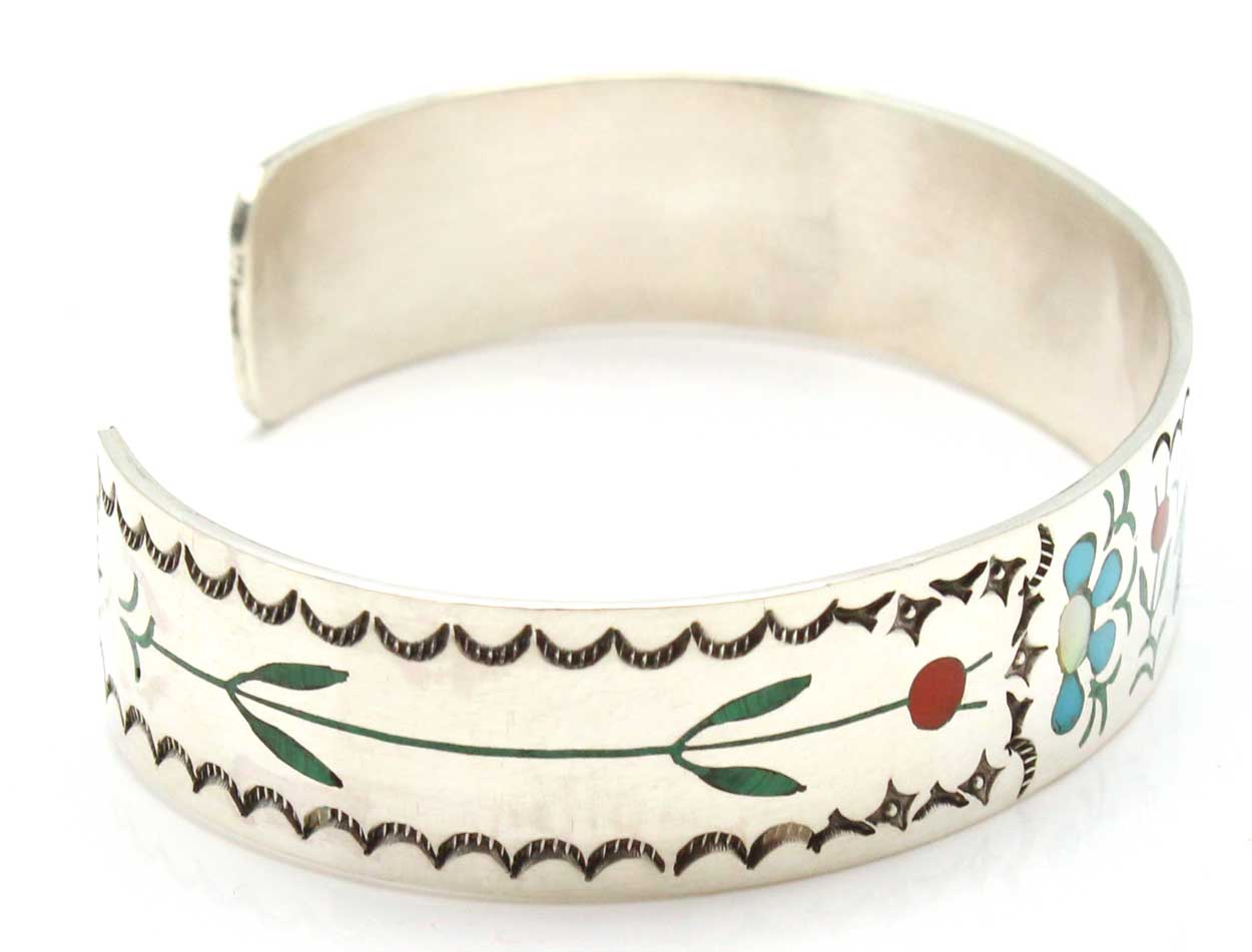 Intricately Inlaid Zuni Oriole  Bracelet By Guardian