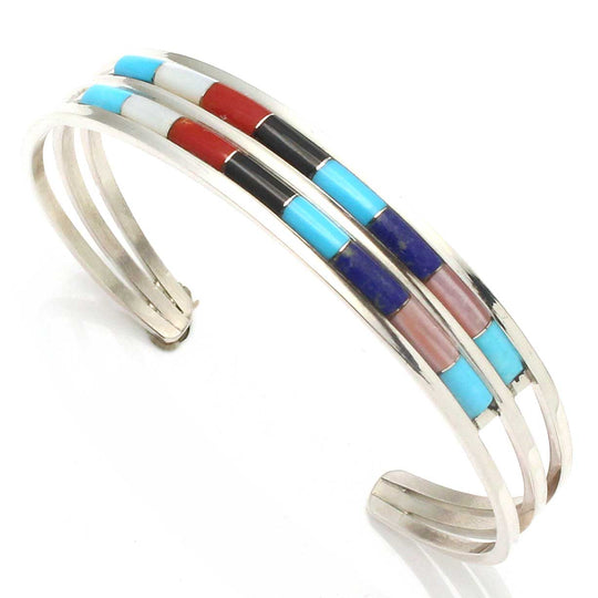 Multi-Color 2 Row Bracelet by A & L Wallace