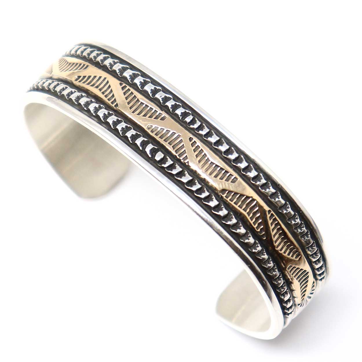 Load image into Gallery viewer, Sterling Silver &amp;amp; 14KT Bracelet by Morgan
