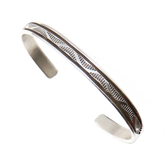Stamped Silver Bracelet by B. Morgan