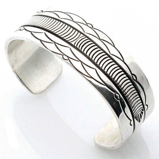 Stamped Silver Bracelet by B. Morgan