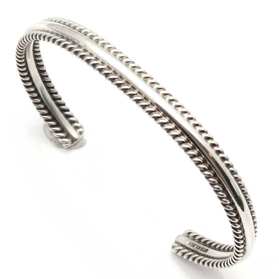Load image into Gallery viewer, Navajo Twist Wire Sterling Silver Bracelet
