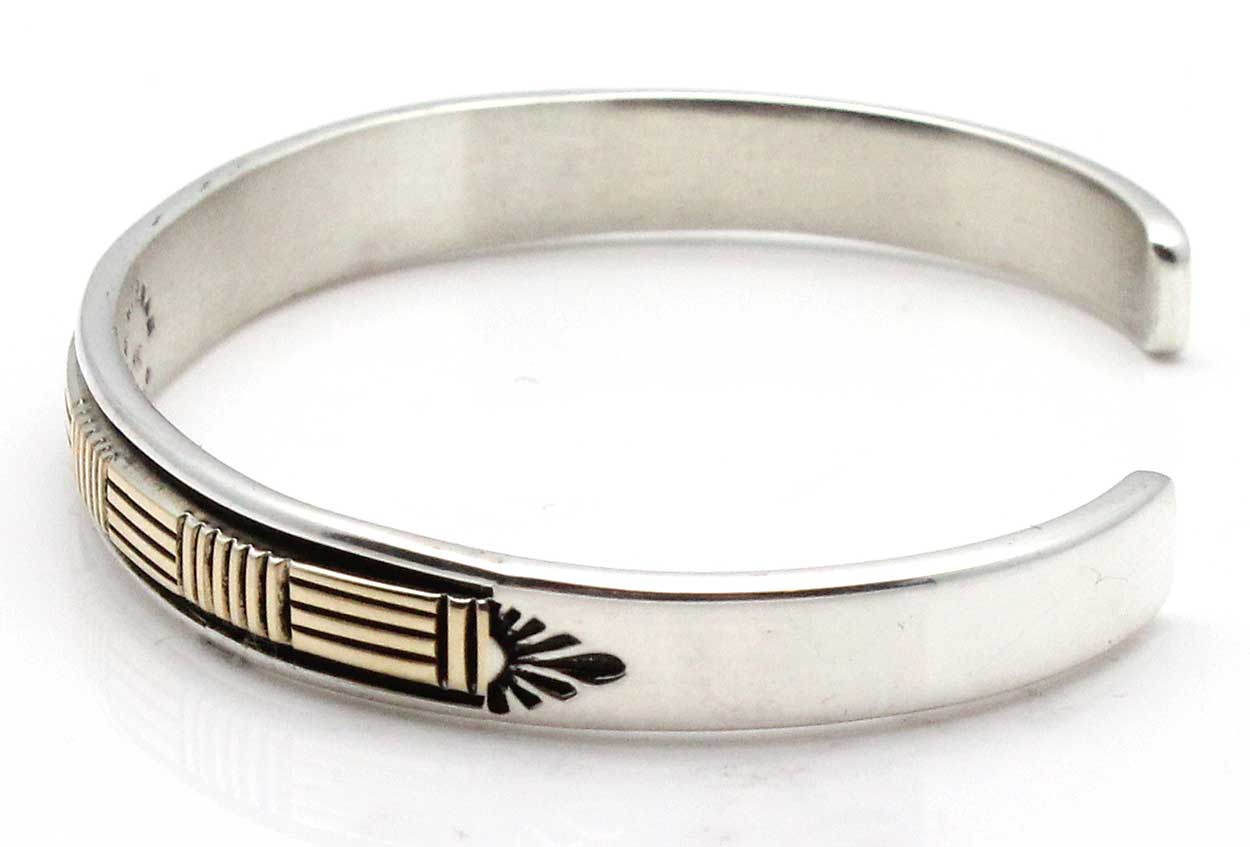 Load image into Gallery viewer, Sterling Silver and 14KT Gold Bracelet by Morgan
