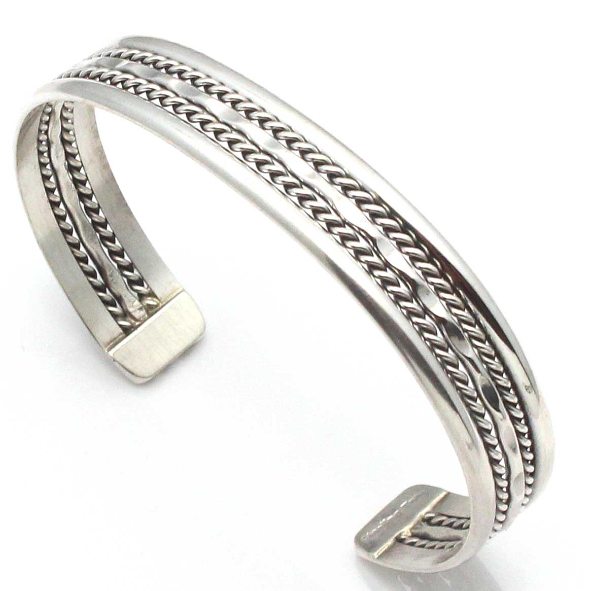 Load image into Gallery viewer, Sterling Silver Wire Bracelet by Tahe

