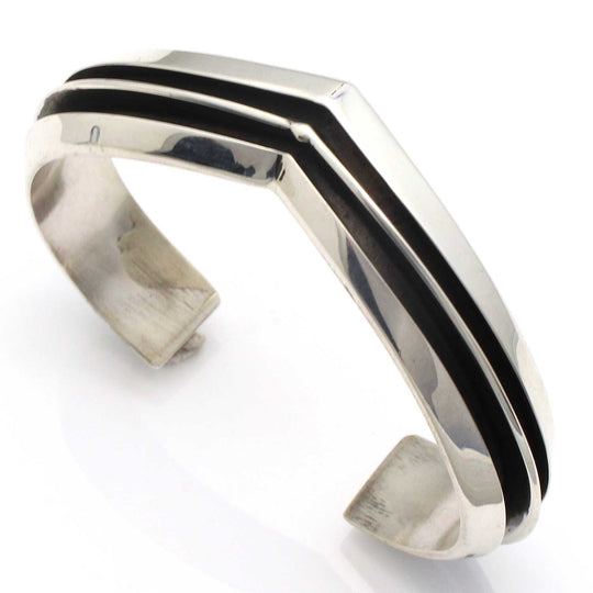Contemporary Sterling Silver Bracelet By Hawk