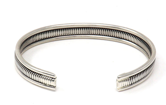 Load image into Gallery viewer, Navajo Sterling Silver Bracelet by Tahe
