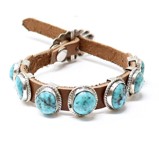 Turquoise Concho Bracelet by Martinez