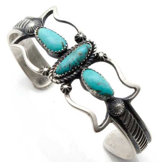 3 Stone Turquoise Bracelet by Billah