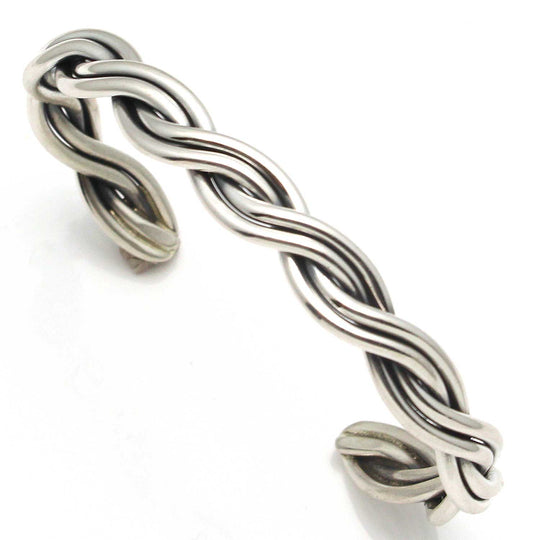 Braided Silver Bracelet by Tahe
