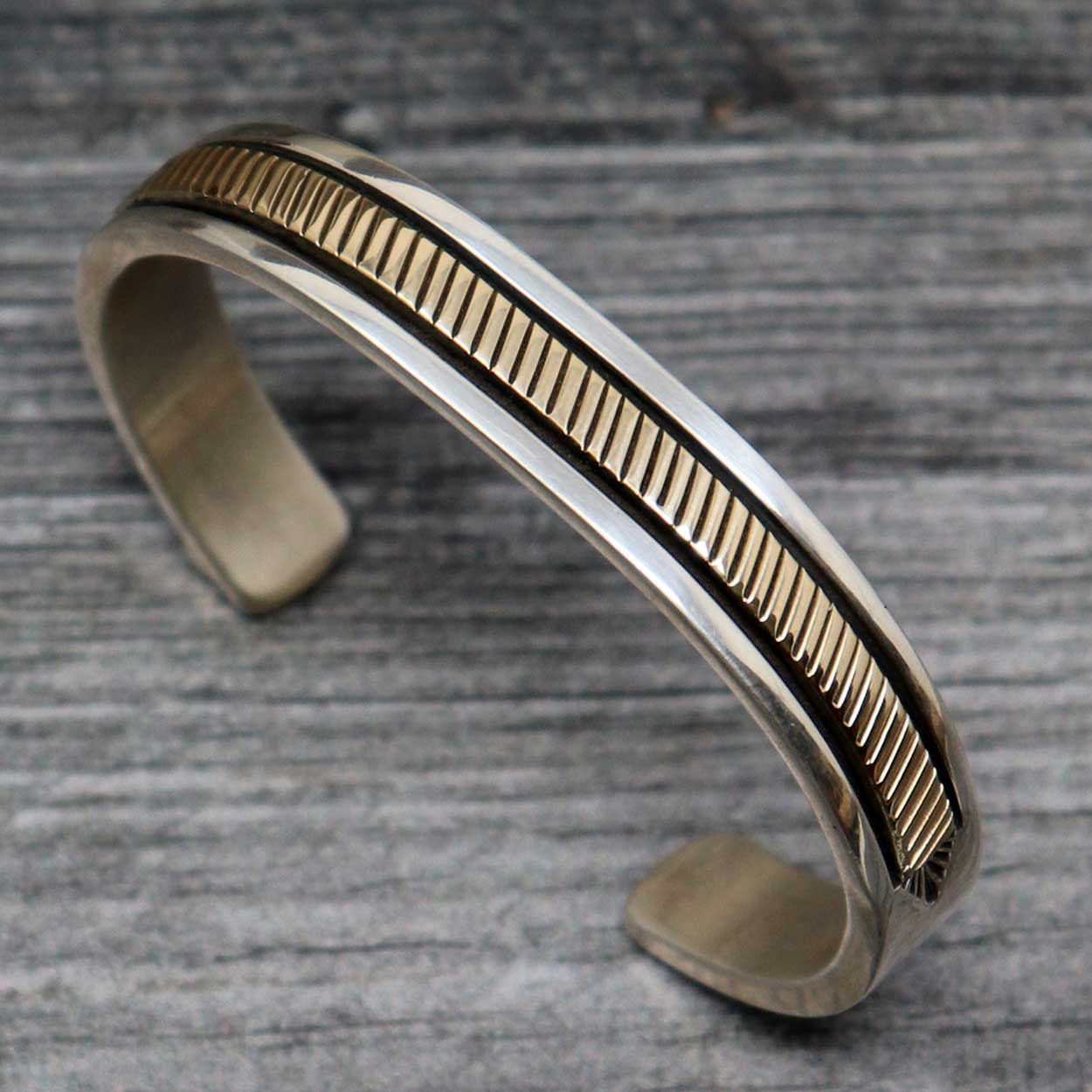Load image into Gallery viewer, Sterling Silver &amp;amp; 14KT Gold Bracelet by Morgan
