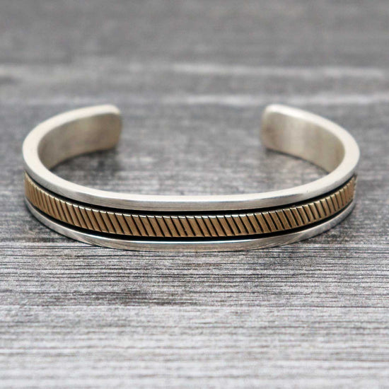 Load image into Gallery viewer, Sterling Silver &amp;amp; 14KT Gold Bracelet by Morgan
