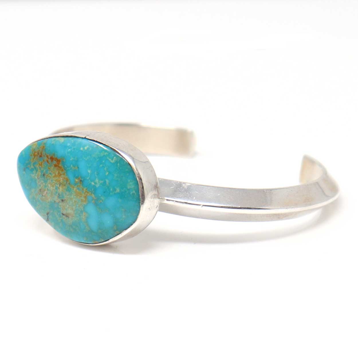 Load image into Gallery viewer, Blue Gem Turquoise Bracelet by Orville Wright
