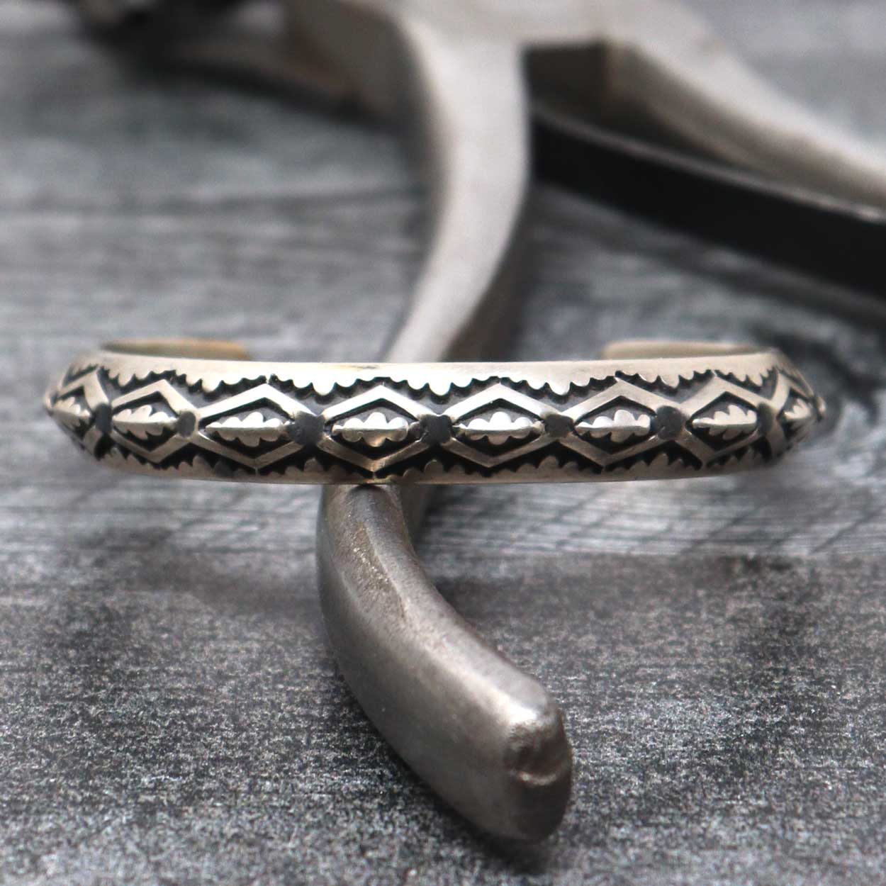 Triangular Stock Silver Bracelet