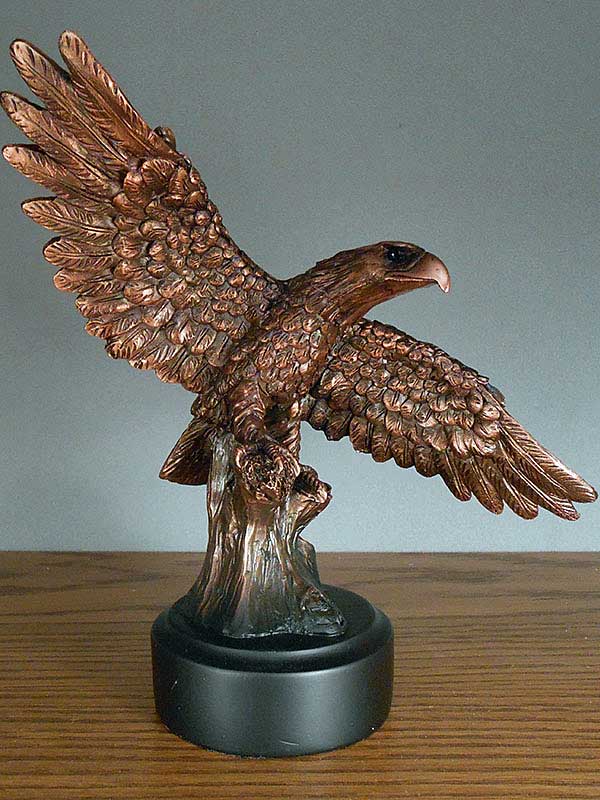 7" Bronze Eagle Taking Flight