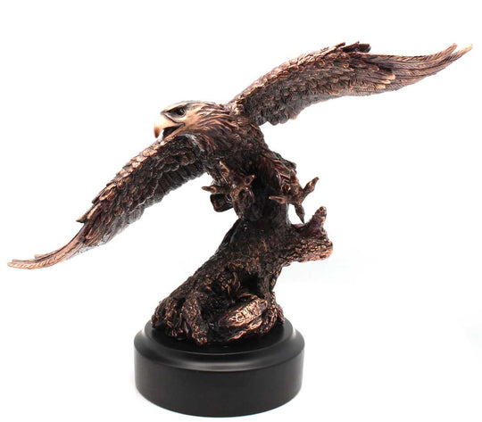 11" Bronze Eagle Sculpture