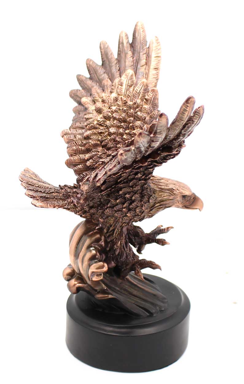 Load image into Gallery viewer, 6&amp;quot; Bronze Eagle Statue | Figurine | Sculpture
