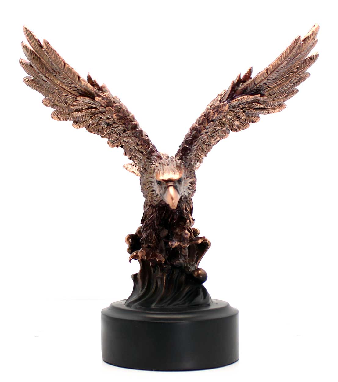 Load image into Gallery viewer, 6&amp;quot; Bronze Eagle Statue | Figurine | Sculpture
