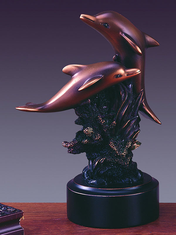 Two Dolphins Bronze
