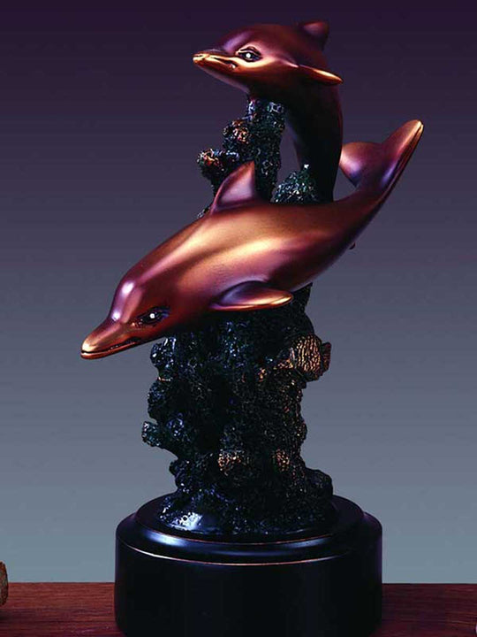 Two Dolphins Bronze
