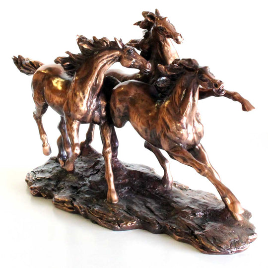 Three Horses Bronze