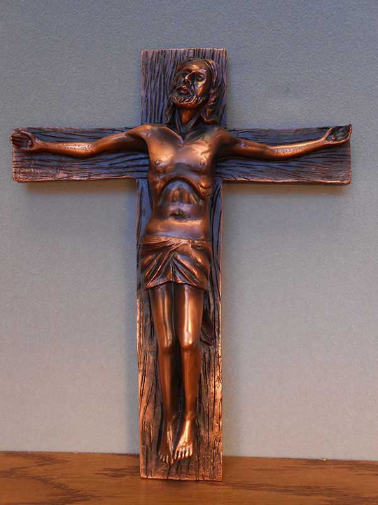 10' Bronze Cross Wall Hanging