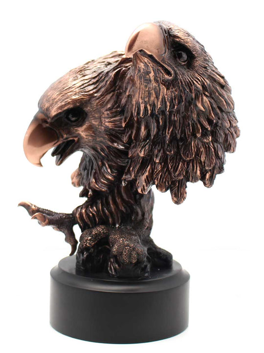 Bronze Two Eagles Sculpture