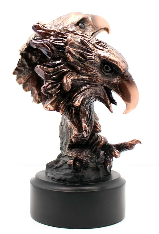 Bronze Two Eagles Sculpture