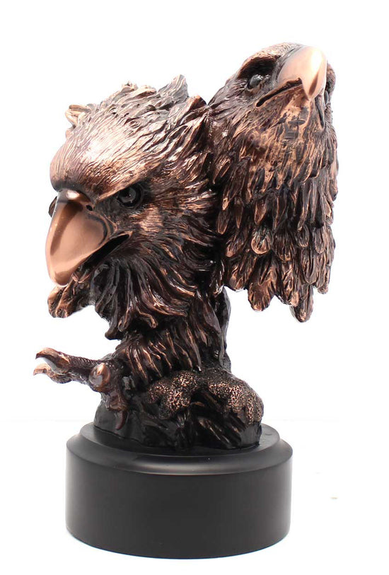 Bronze Two Eagles Sculpture