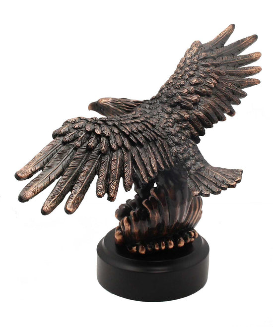 Load image into Gallery viewer, 13&amp;quot; Bronze Eagle Sculpture
